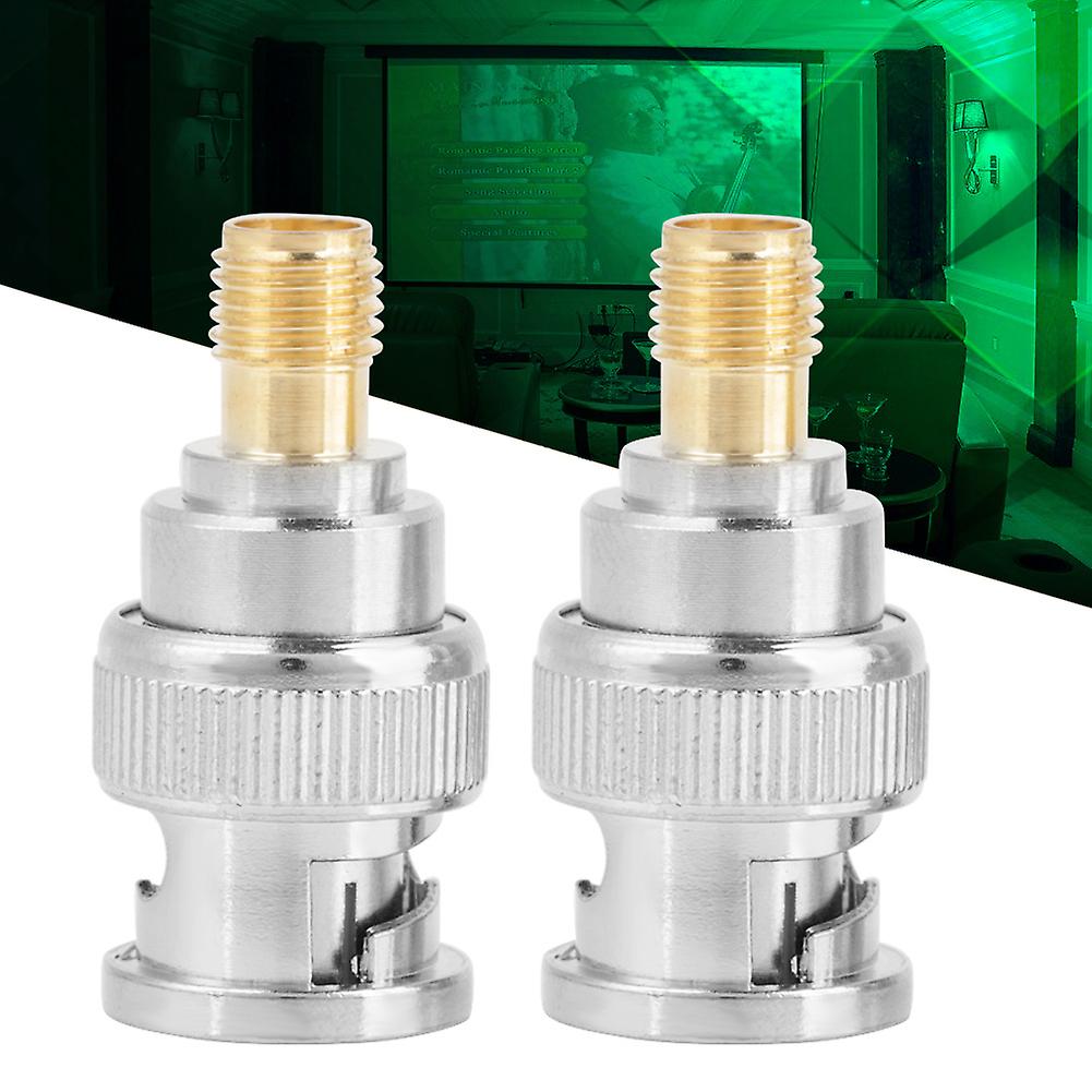 2pcs Bnc Male To Sma Female Type Rf Connector Coaxial Adapter Test Converter