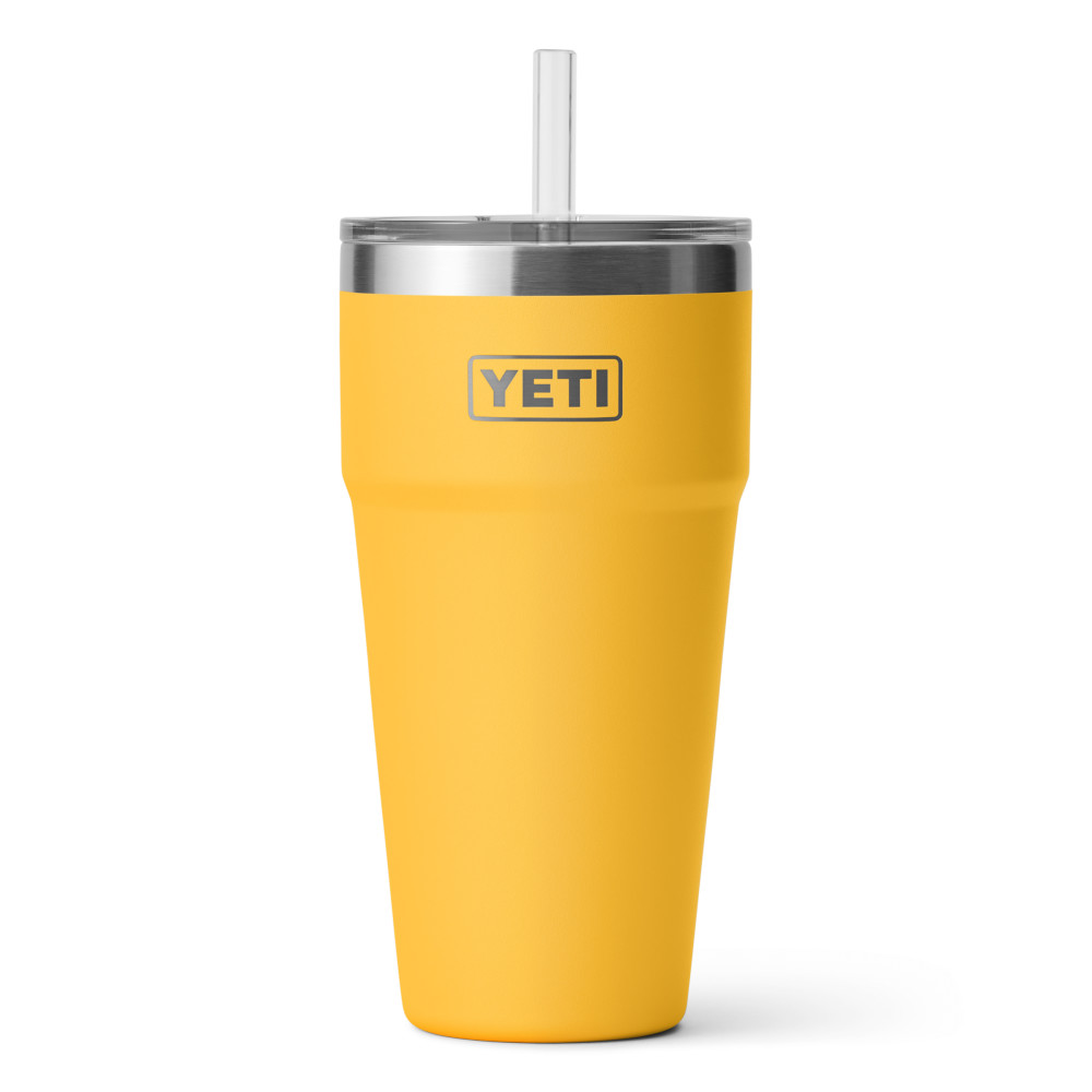 Yeti Rambler 26oz Stackable Cup with Straw Lid Alpine Yellow