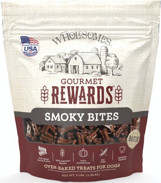 Wholesomes Rewards Smoky Bites Biscuit Dog Treats