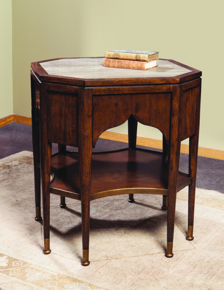 Octagonal Austrian Side Table   Mediterranean   Side Tables And End Tables   by Port Eliot  Houzz