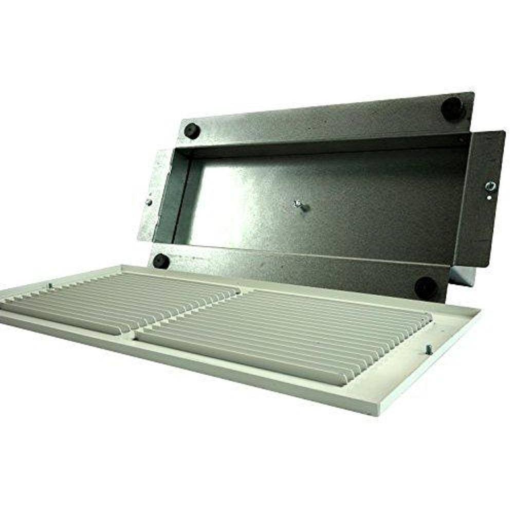 13.5 in. Steel Wall Register Safe White with Removable Magnetic Grille WS1