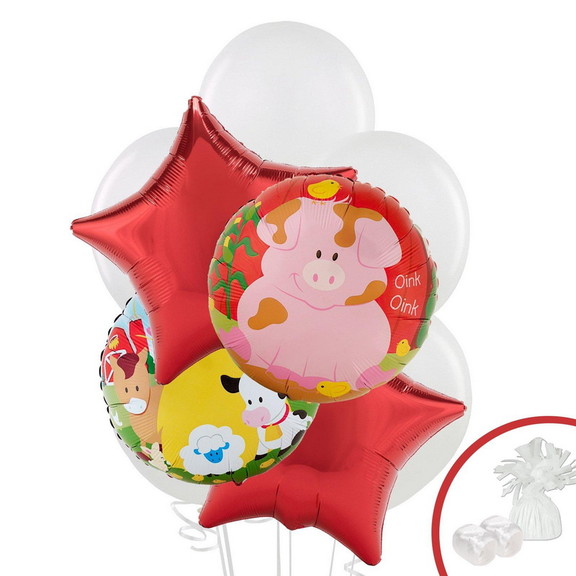 BIRTH9999 259647 Barnyard Balloon Bouquet   NS