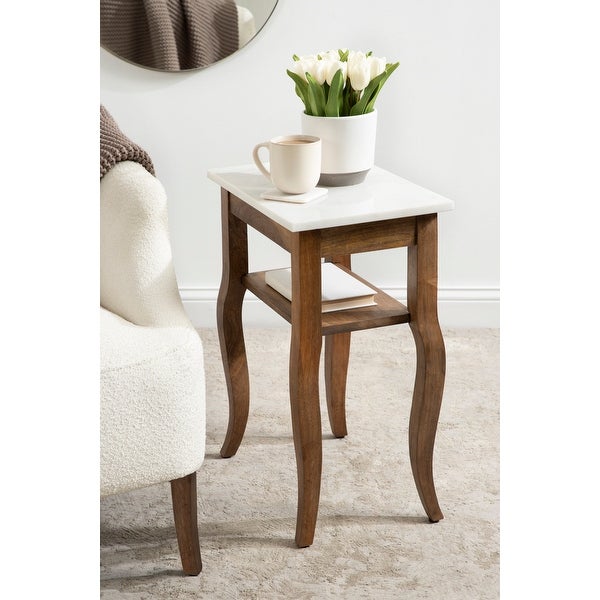 Kate and Laurel Lillian Wood Side Table - 18x12x24