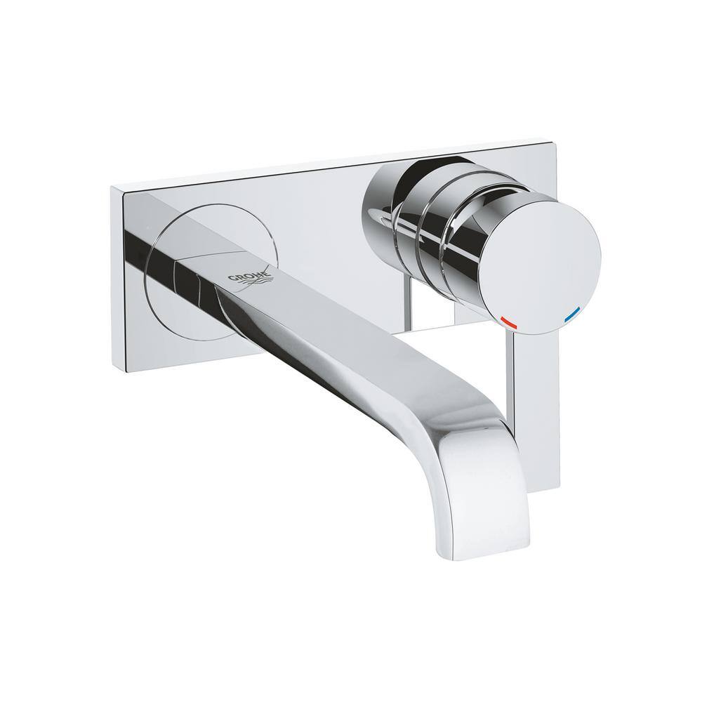 GROHE Allure 1.2 GPM Single-Handle Wall Mount Bathroom Faucet in StarLight Chrome 1938700A