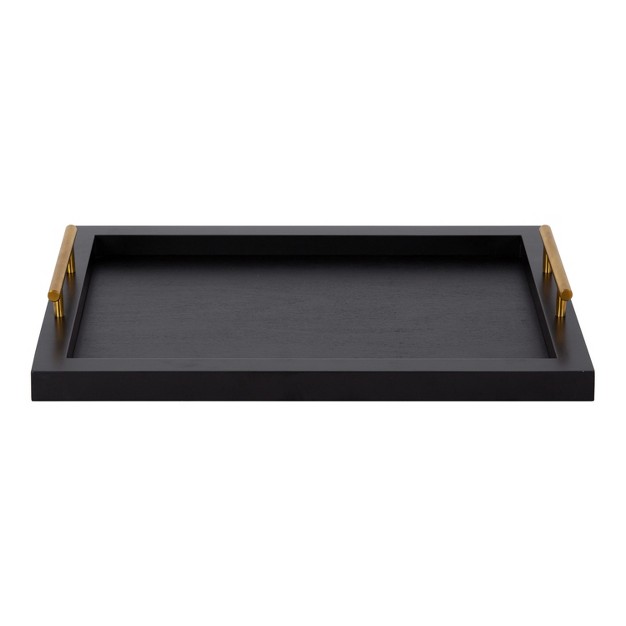 Kate And Laurel Halsey Tray 12 5x16 5 Black