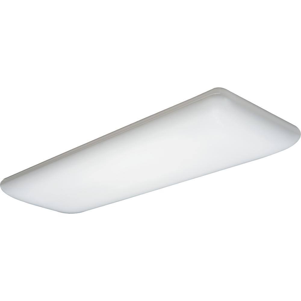 Lithonia Lighting 4-Light White Fluorescent Ceiling Light 10642RE