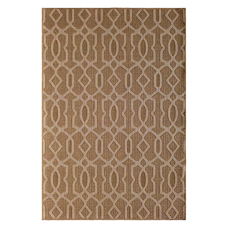 Loomaknoti Santorini Intertwined Fretwork Indoor Outdoor Rug