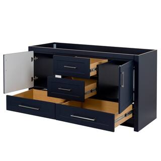 Home Decorators Collection Craye 60 in. W x 21.6 in. D x 34 in. H Bath Vanity Cabinet without Top in Deep Blue CY60-DB