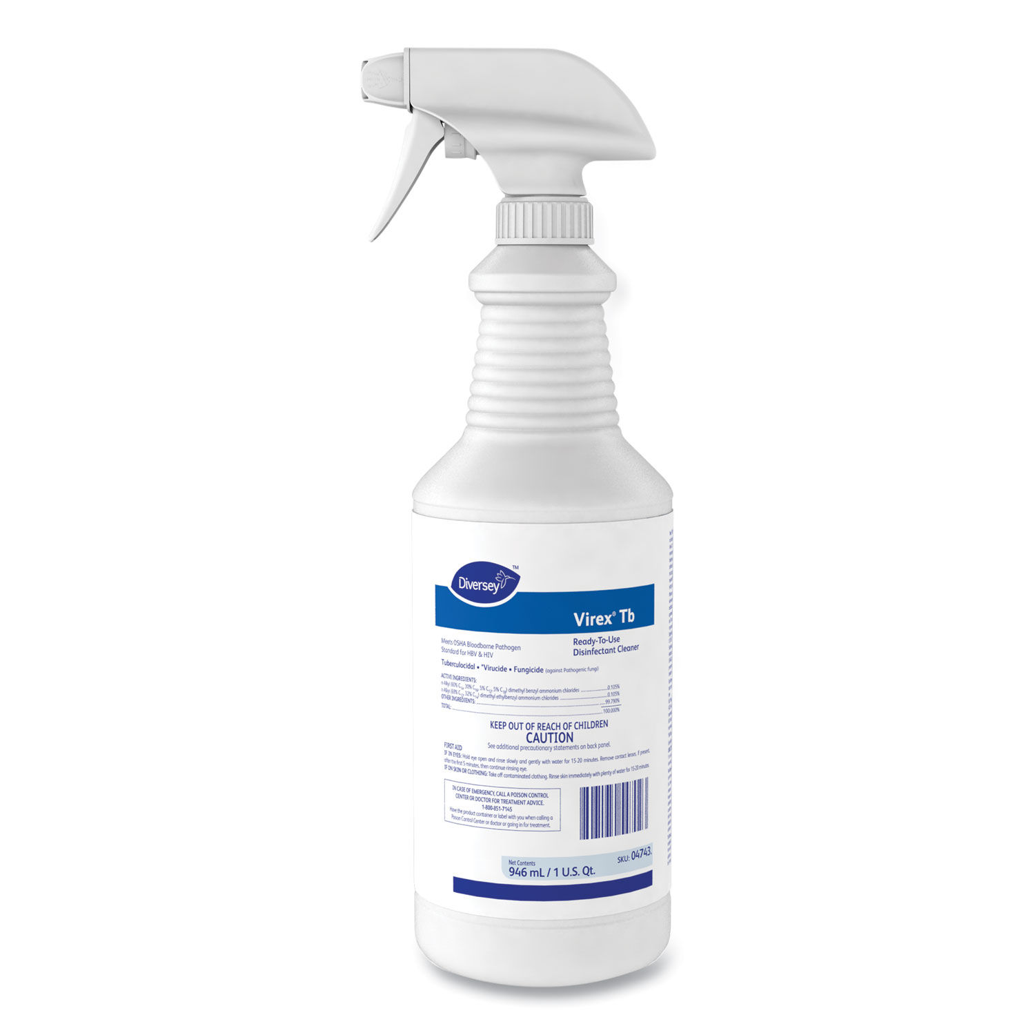 Virex TB Disinfectant Cleaner by Diverseyandtrade; DVO04743