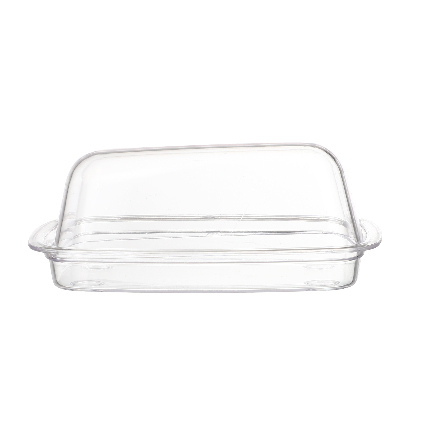 OUNONA Butter Dish Plastic Butter Storage Box Butter Container Fruit Dessert Plate