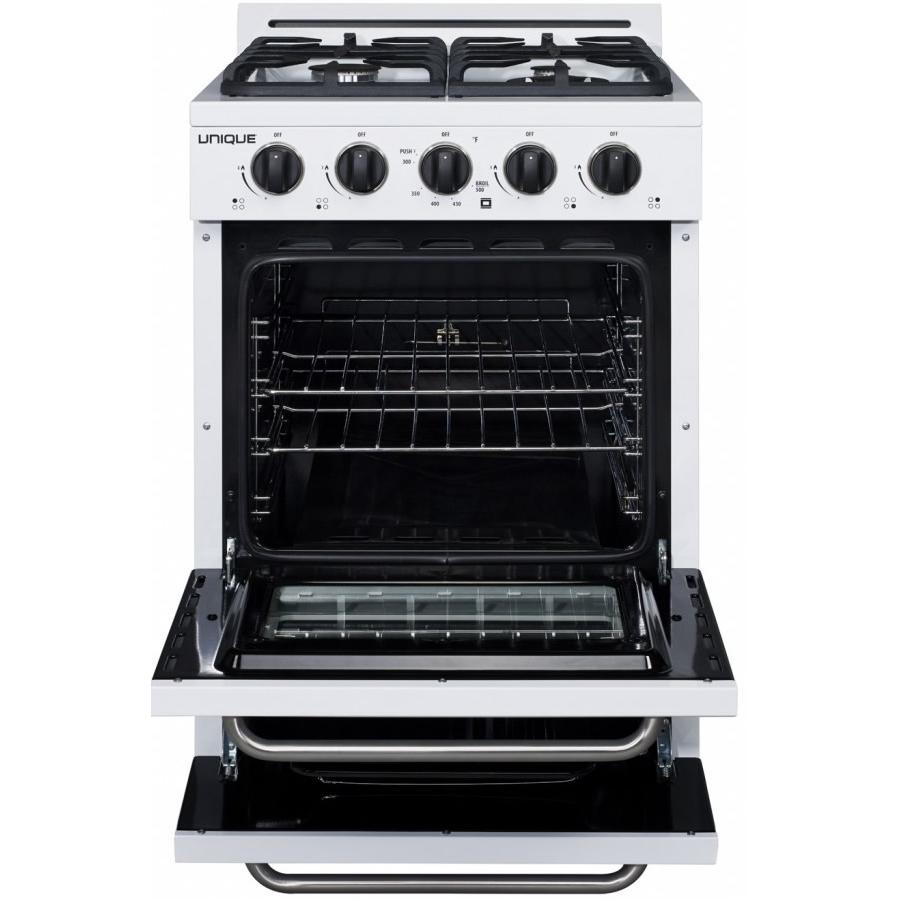 Unique Appliances 24-inch Freestanding Gas Range UGP-24G OF1 W