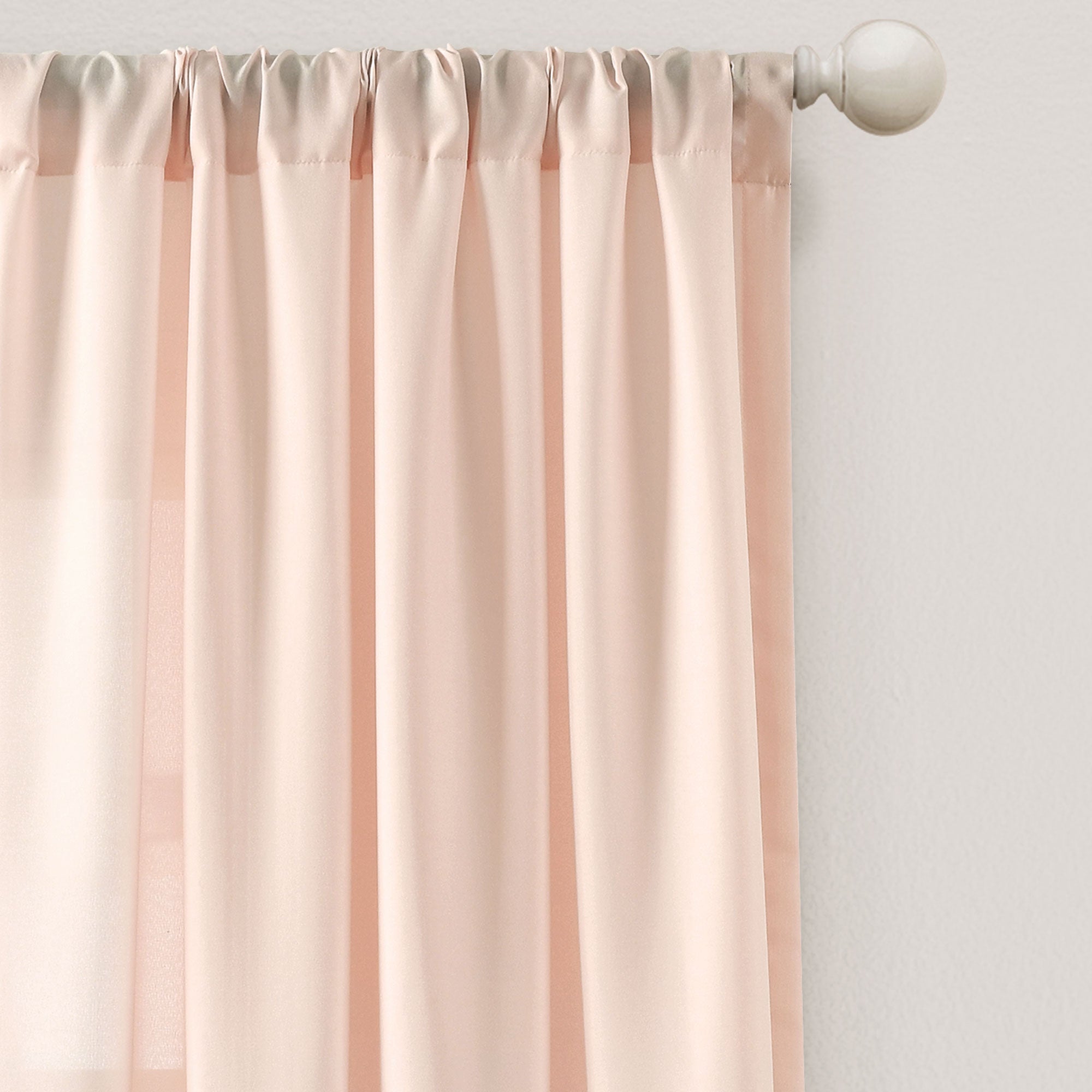 Tulle Skirt Solid Window Curtain Panel Set