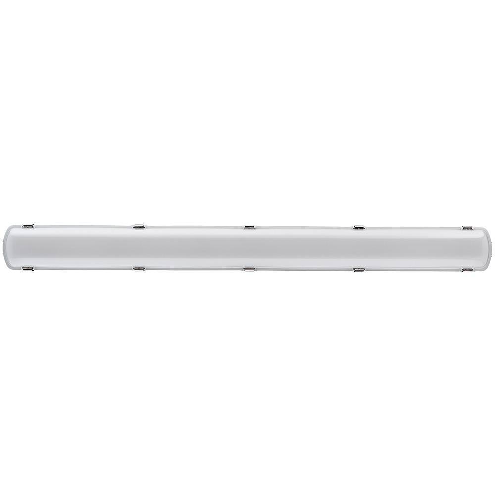 Commercial Electric 4 ft Garage LED Vapor Tight Outdoor IP65 Rated Commercial Wraparound Light 120-277 Volt 3600 Lumens 4000K Bright White 54656441