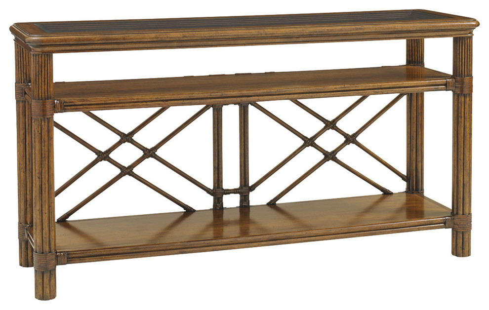 Tommy Bahama Bali Hai Islander Console   Tropical   Console Tables   by Seldens Furniture  Houzz