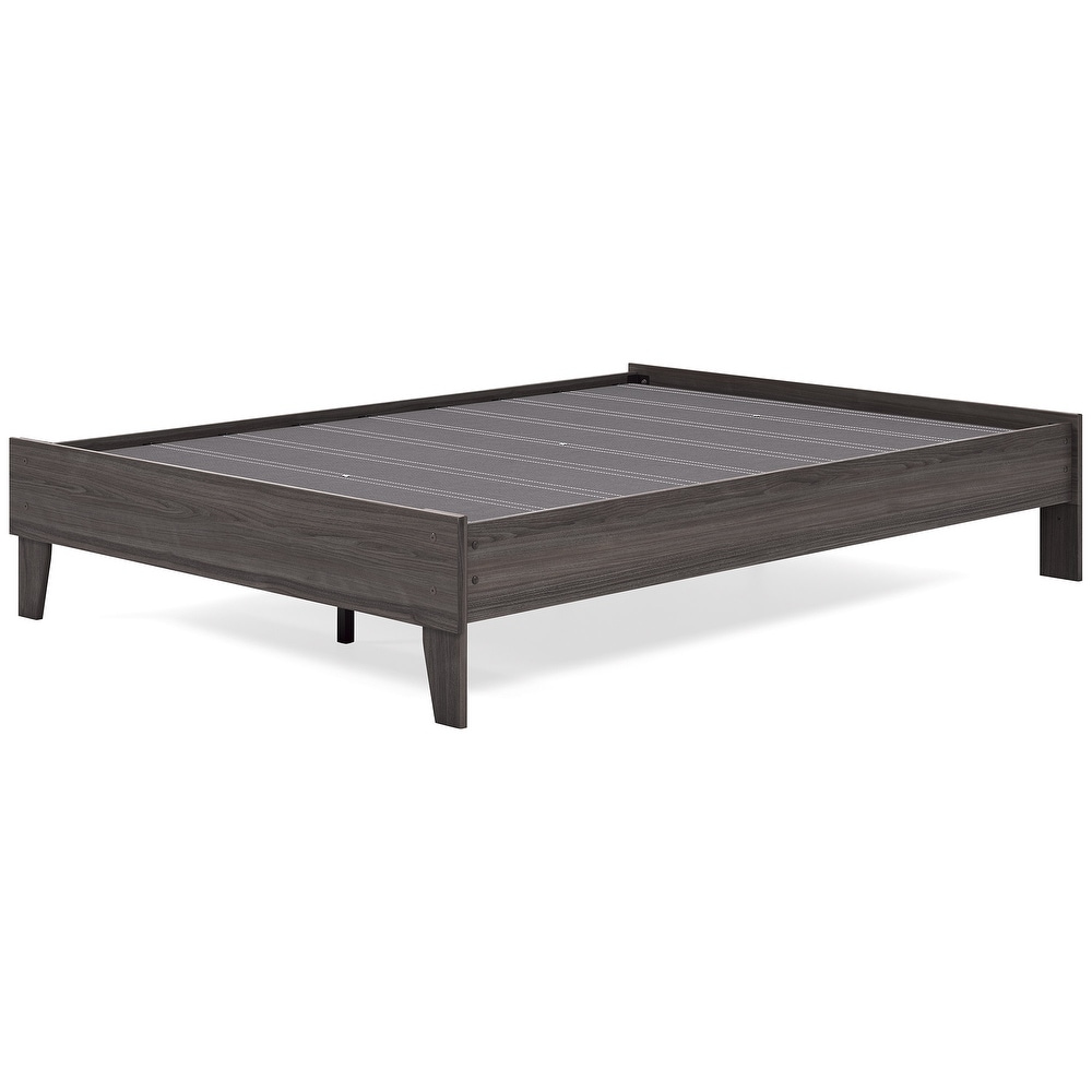 Signature Design by Ashley Brymont Dark Gray Platform Bed