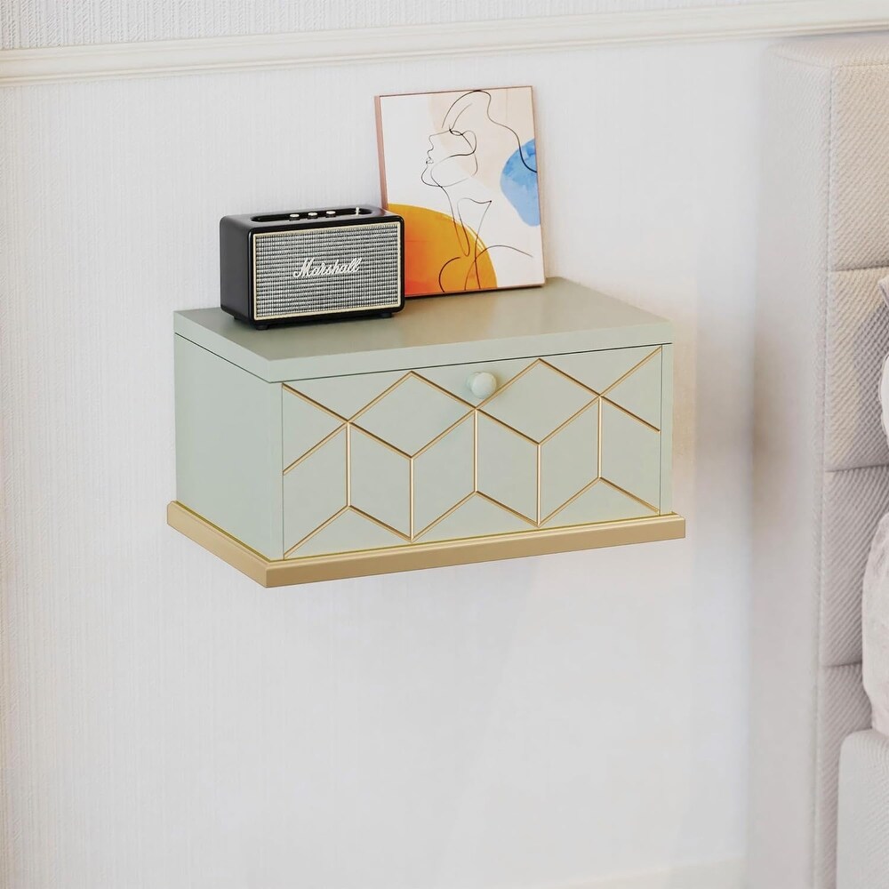 Floating Nightstand  Wall Mounted with Removable 15.4\