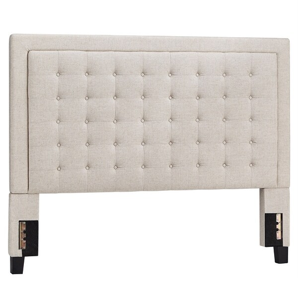 Bellevista Button-tufted Square Upholstered Headboard by iNSPIRE Q Bold - - 9391849