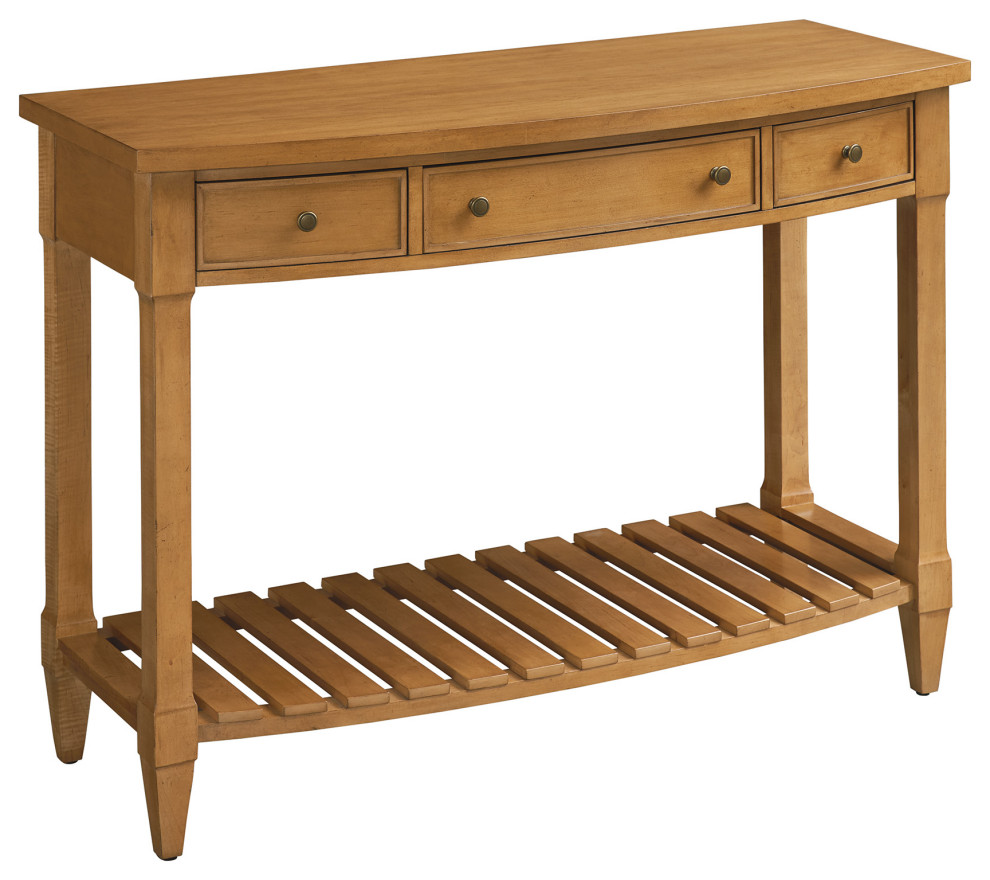 Temple Bowfront Console Table   Transitional   Console Tables   by Lexington Home Brands  Houzz