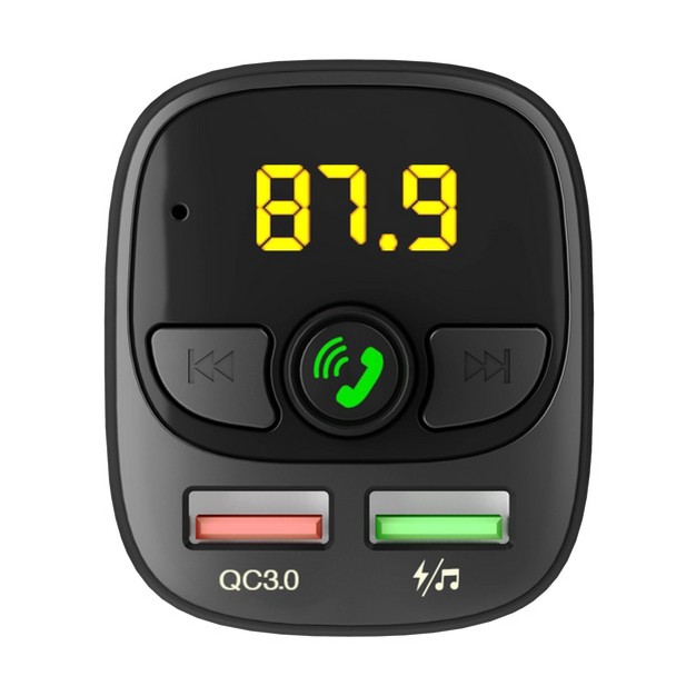 Just Wireless Bluetooth Fm Transmitter Black