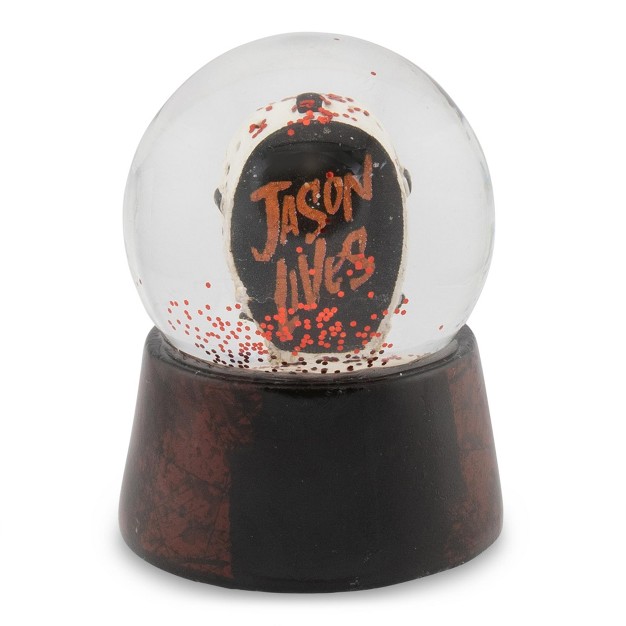 Silver Buffalo Friday The 13th Jason Voorhees Camp Crystal Lake Mini Snow Globe 2 Inches Tall