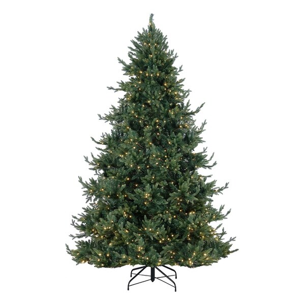 Kinsley Prelit Aritificial Christmas Tree，Realistic Traditional Christmas Tree with Lights