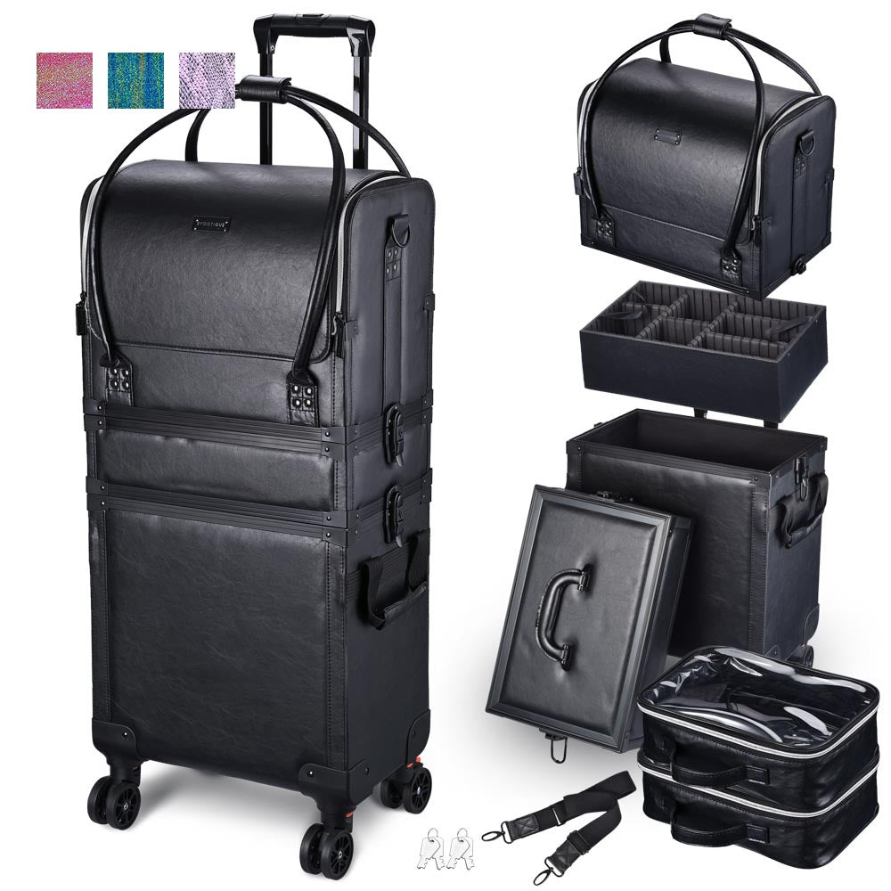 Byootique Makeup Artist Case on Wheels Hairstylist Case