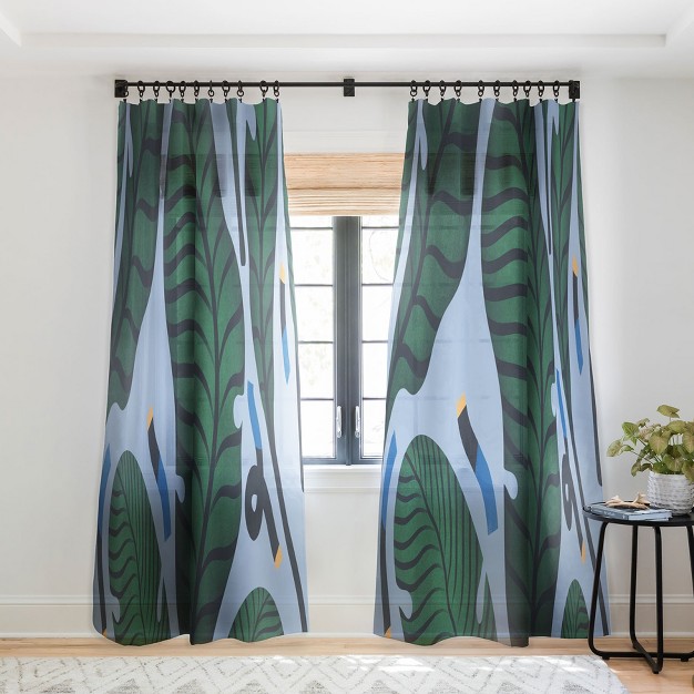 Msrystudio Retro Jungle Out Single Panel Sheer Window Curtain Society6