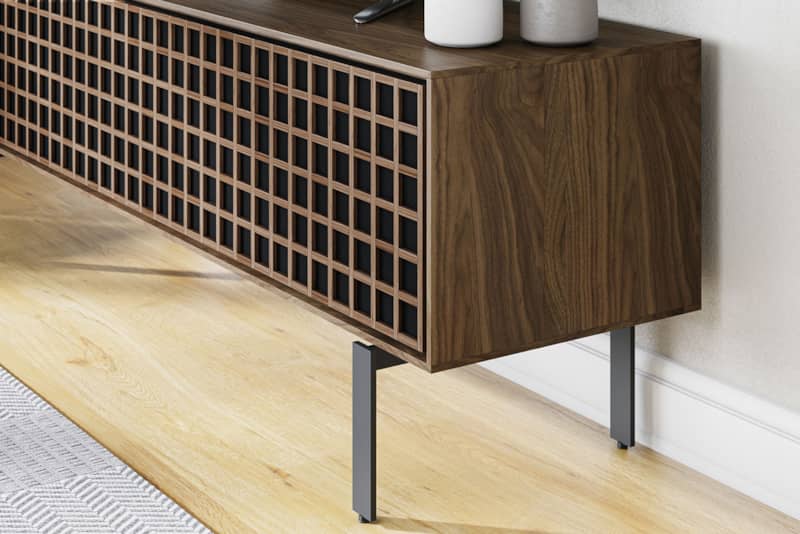 BDI Interval Natural Walnut 78 Media and Storage Cabinet