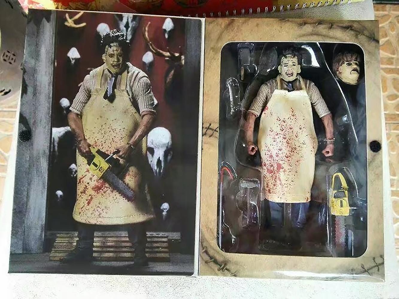 Texas Chainsaw Massacre Ultimate Leatherface Film Action Figure Set Fans Gift Halloween Indoor Ornaments New