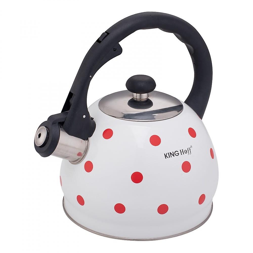 Kinghoff polka-dot enameled kettle 2.0l KH1736