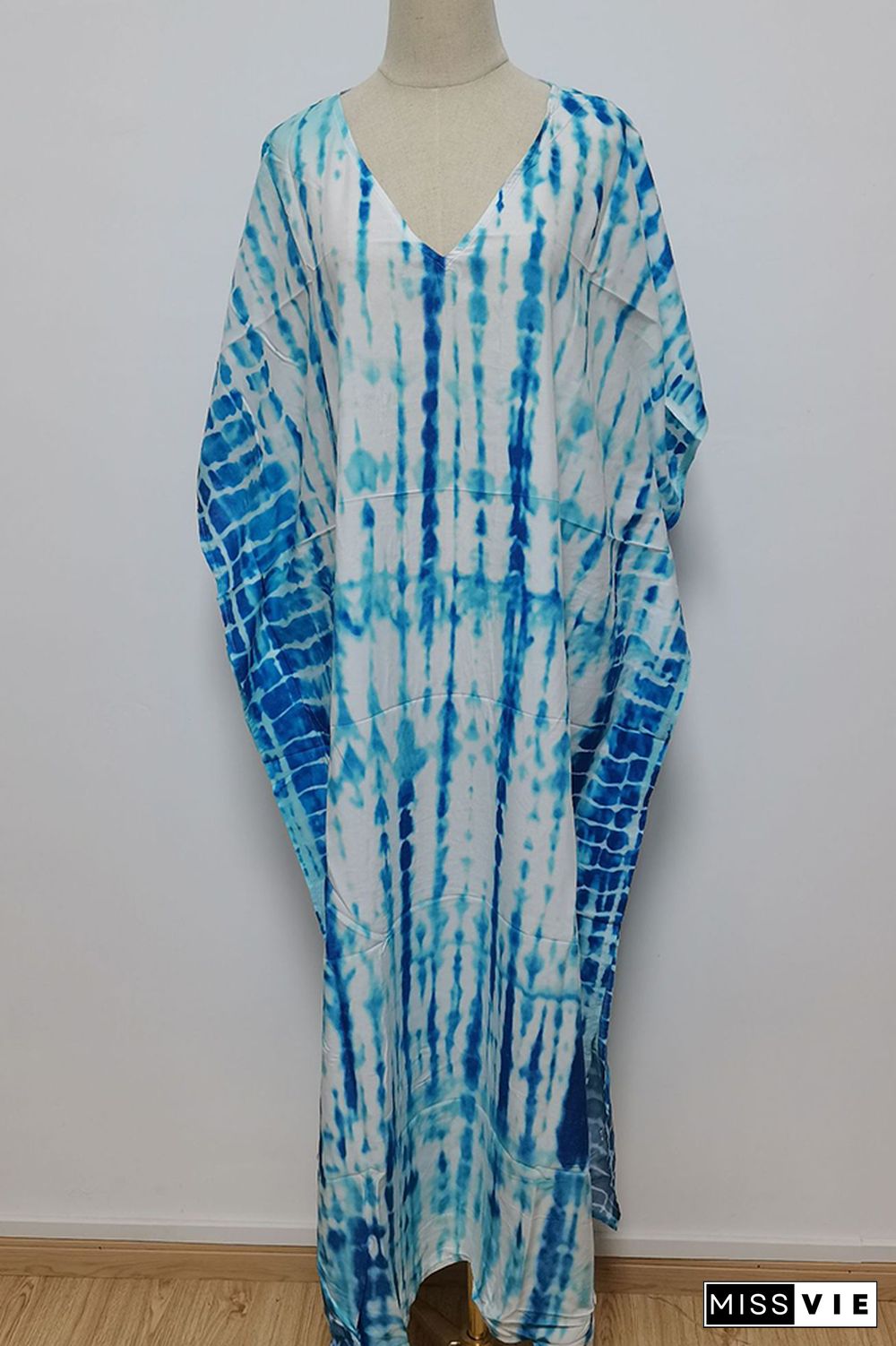 Tie Dye Print Beach Cover Up Kimono