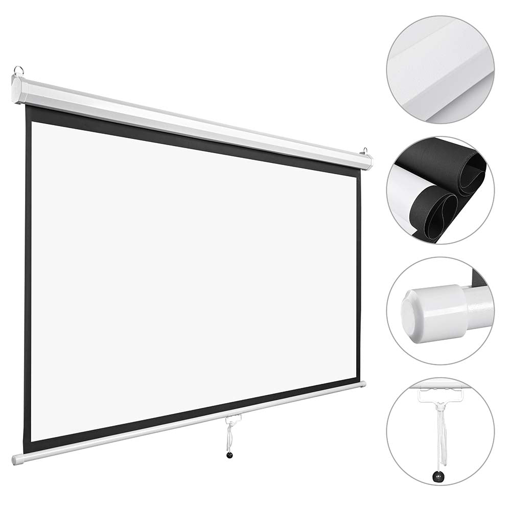 InstaHibit 16:9 Retractable Manual Projection Screen 72