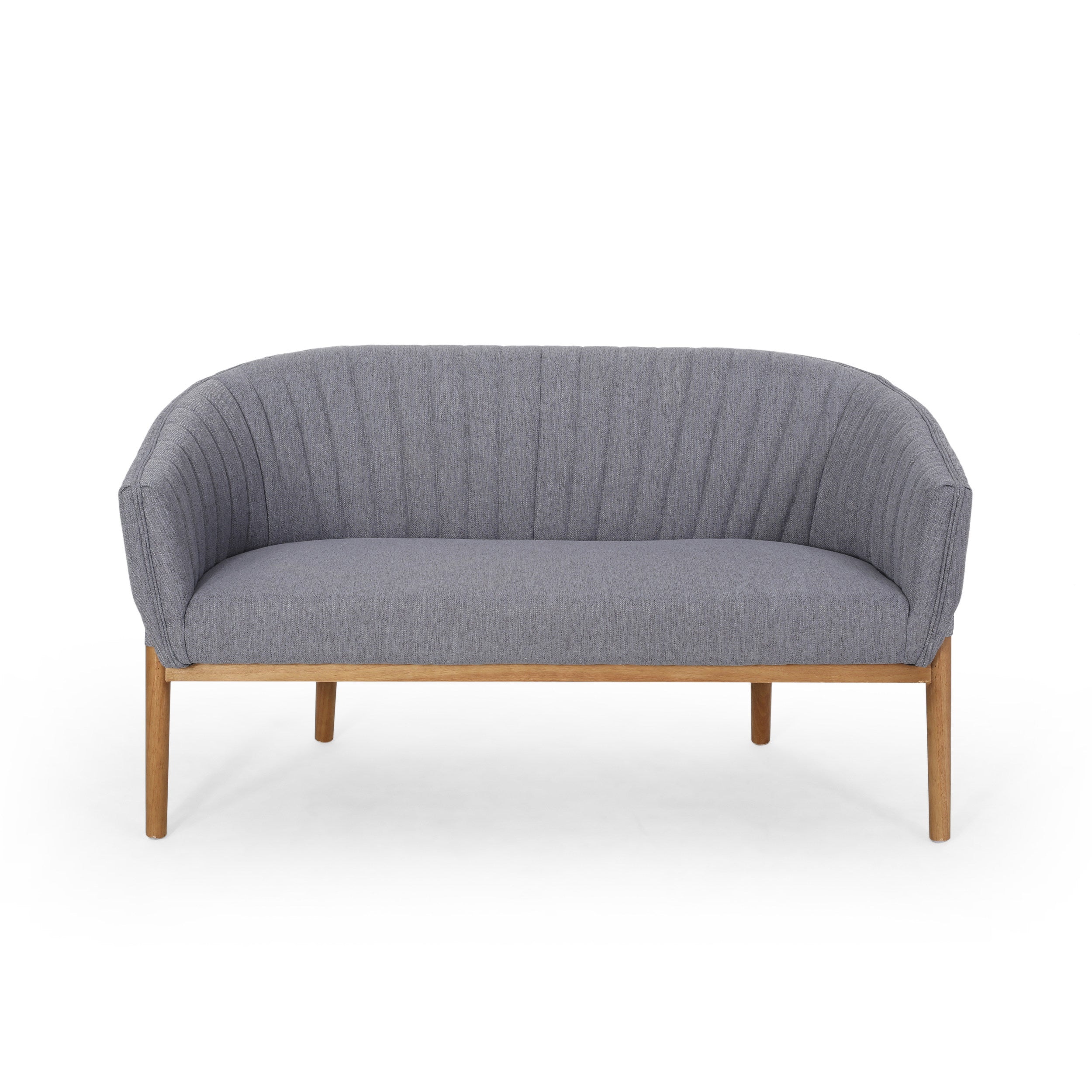 Deborah Mid-Century Fabric Settee