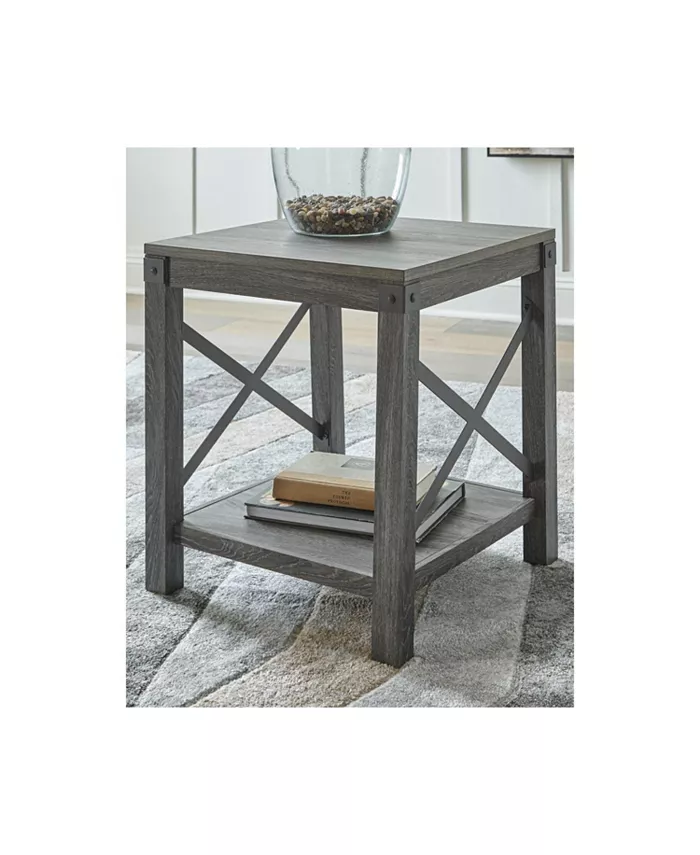 Signature Design By Ashley Freedan Square End Table