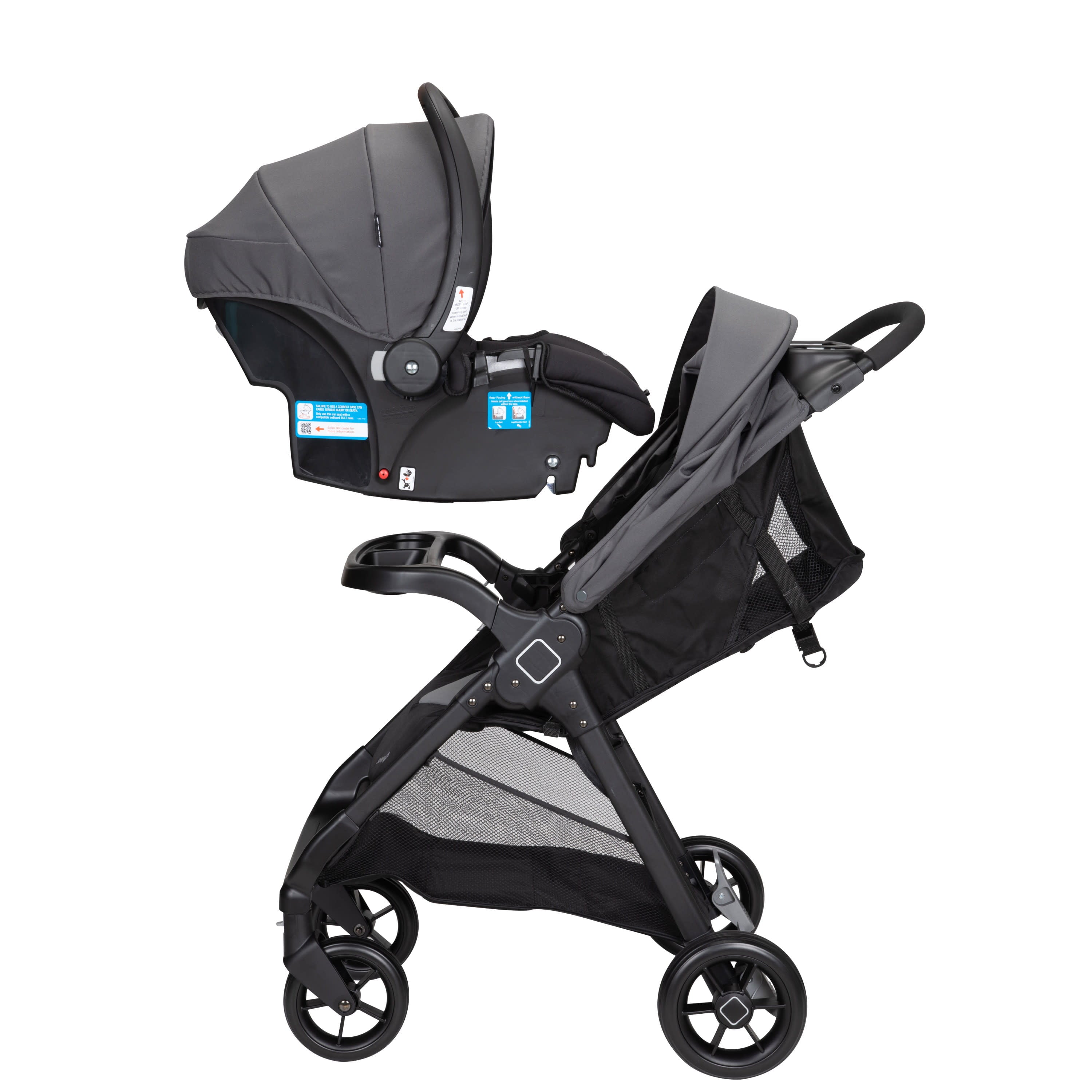 Safety 1ˢᵗ Smooth Ride Travel System Stroller and Infant Car Seat, Monument