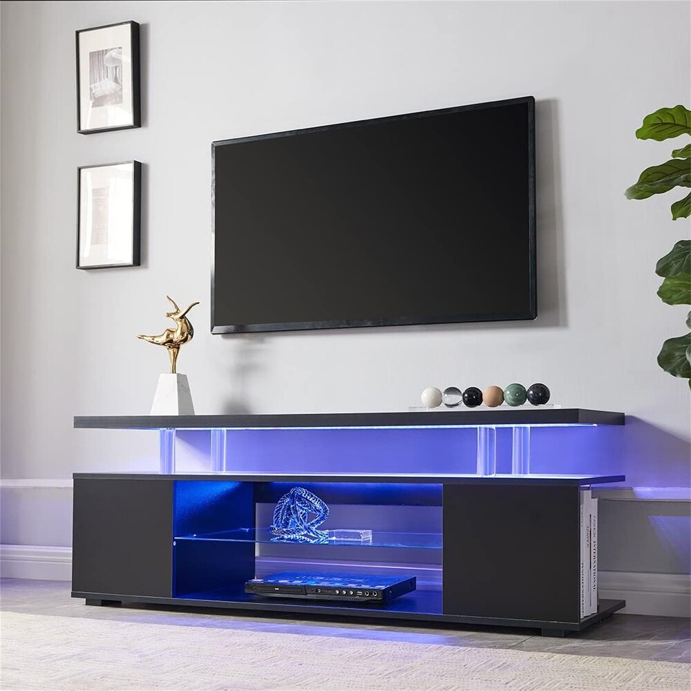 TV Stand for 70 Inch Storage Console Table