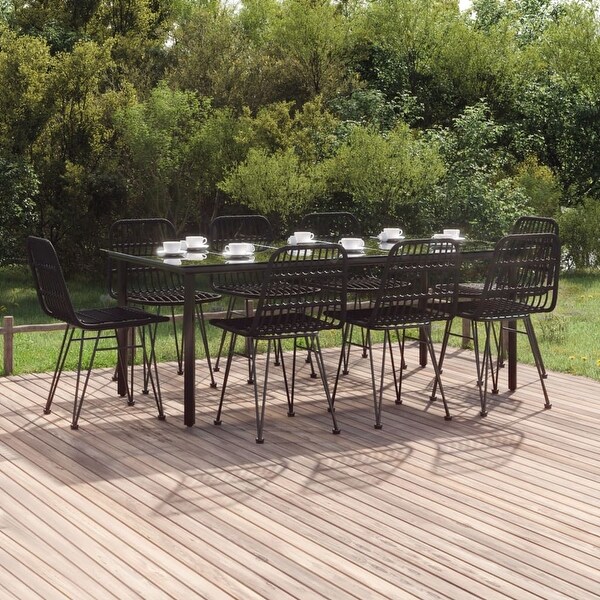 vidaXL 3/5/7/9 Piece Patio Dining Set Poly Rattan