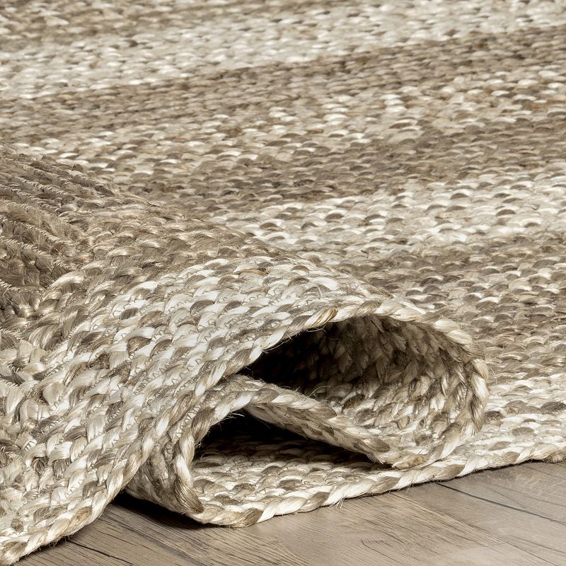 nuLoom Charlene Braided Border Jute Area Rug