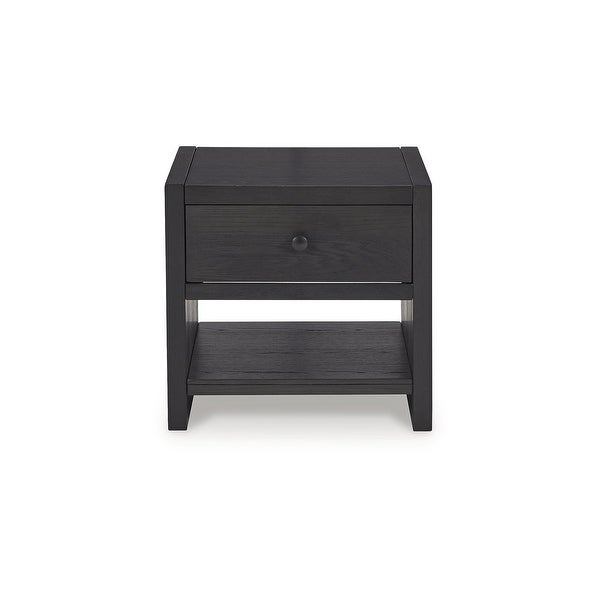 Signature Design by Ashley Foyland Black Square End Table - 24