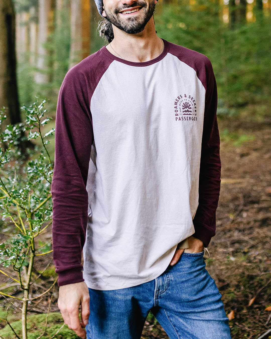 Evenfall Recycled Cotton Ls T-Shirt - Windsor Wine