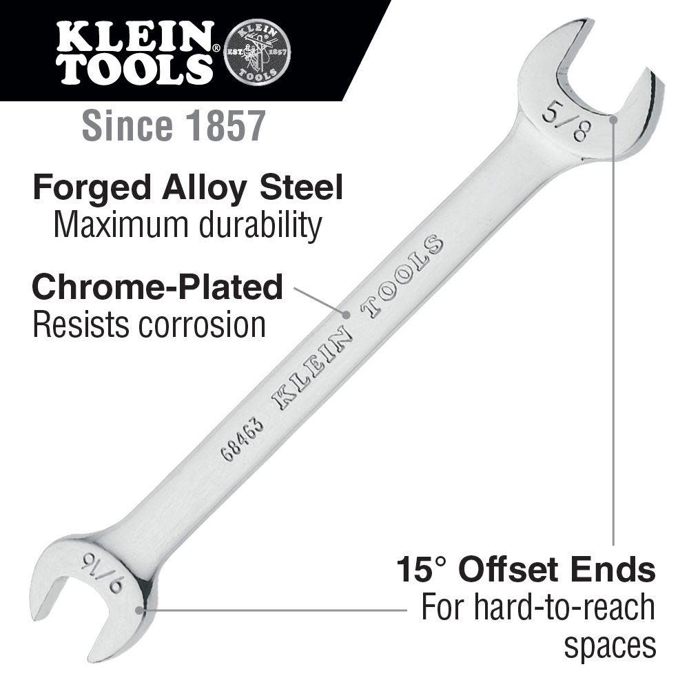 Open-End Wrench 1/2， 9/16 Ends