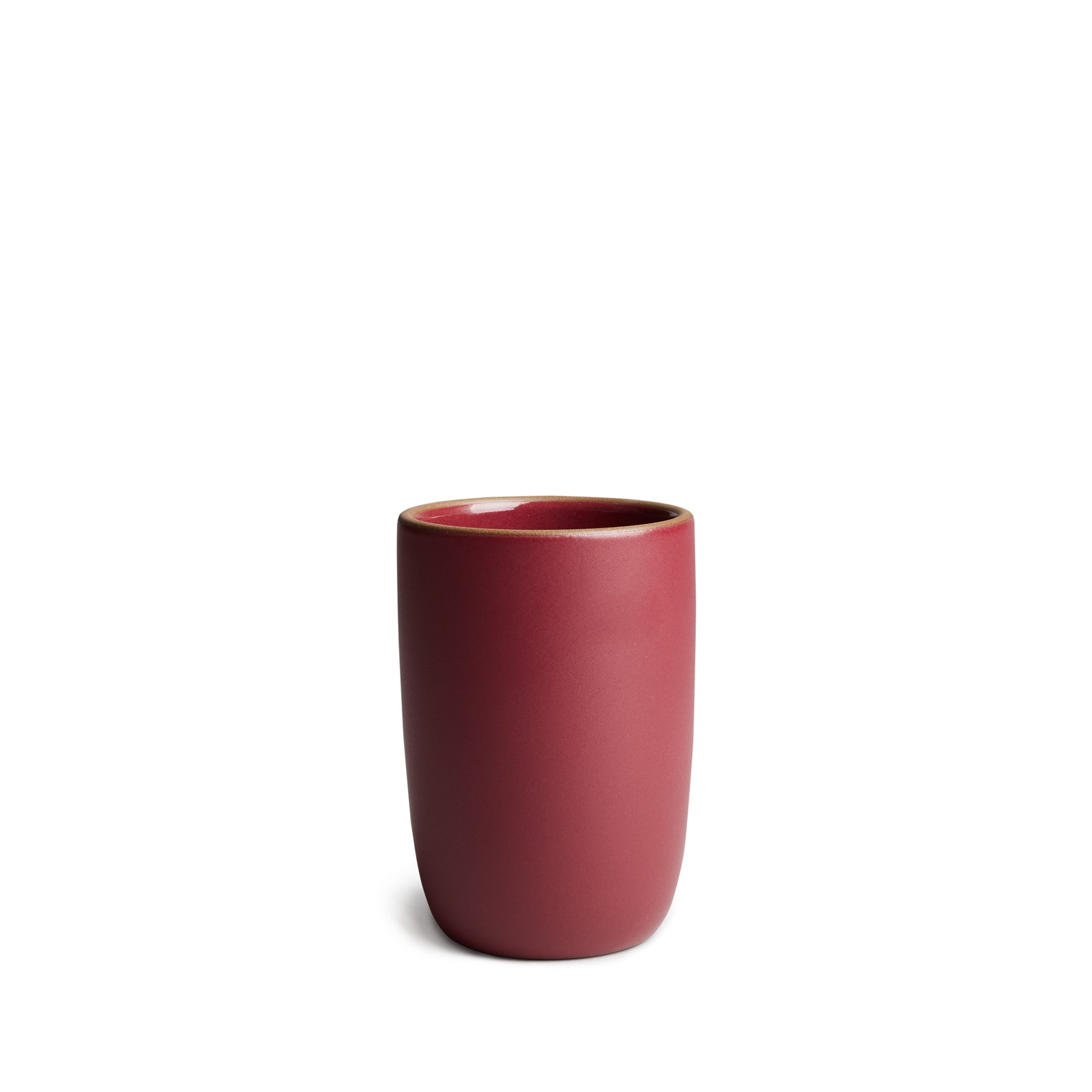 Tall Modern Cup in Red Plum/Currant – Bold, Elegant, and Perfect for Every Sip