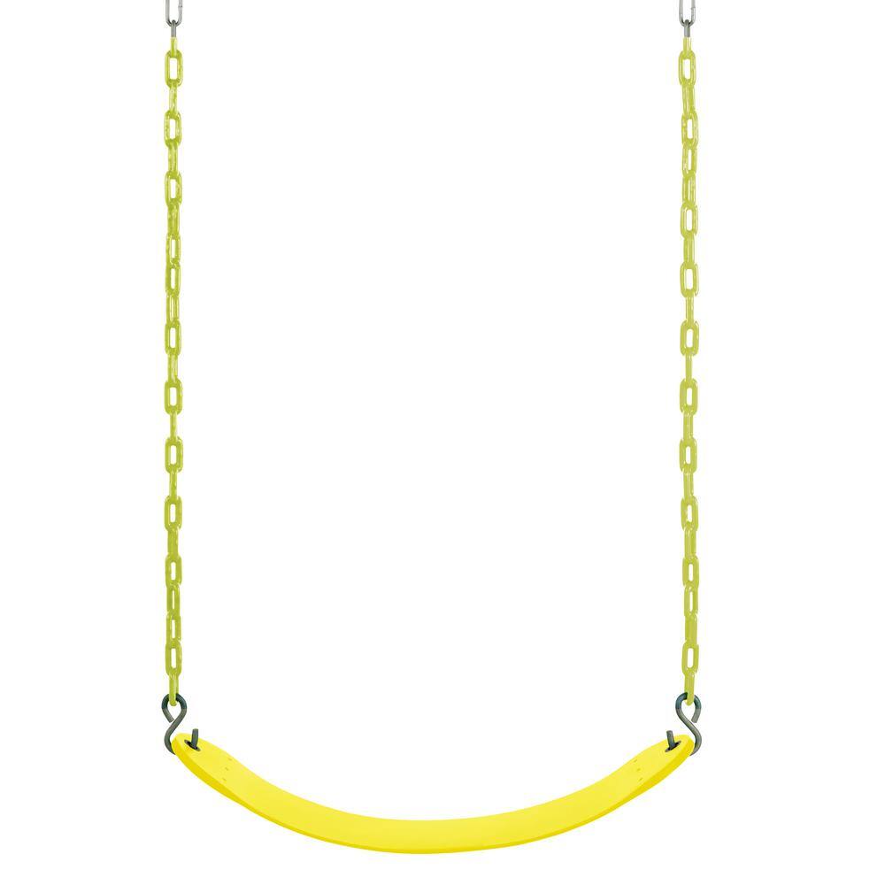 Swingan Machrus Swingan Belt Swing For All Ages Vinyl Coated Chain Yellow SW27VC-YL