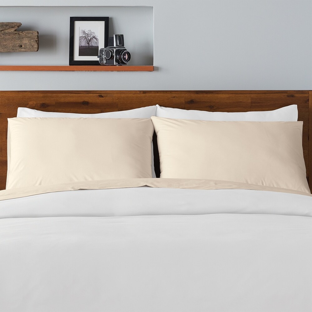100% Cotton Percale Cool and Crisp Deep Pocket Sheet Set