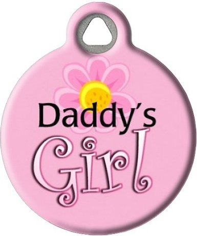 Dog Tag Art Daddy's Girl Personalized Dog and Cat ID Tag