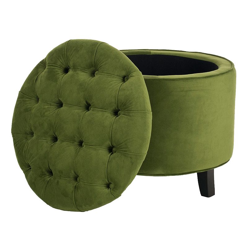 Safavieh Amelia Tufted Cotton Storage Ottoman