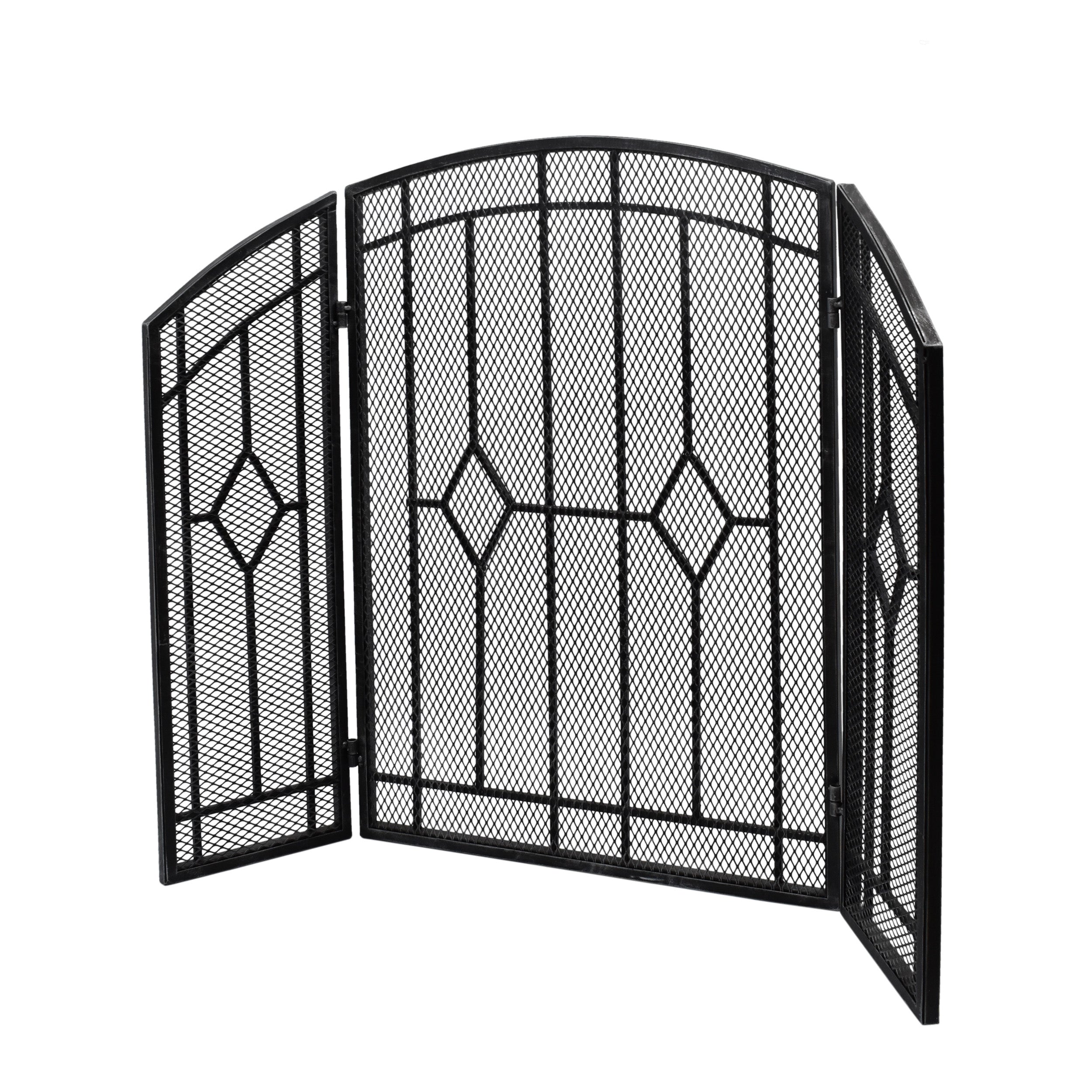 Jacoby Contemporary Three Panel Iron Firescreen