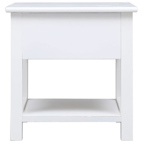 vidaXL Side Table White 15.7