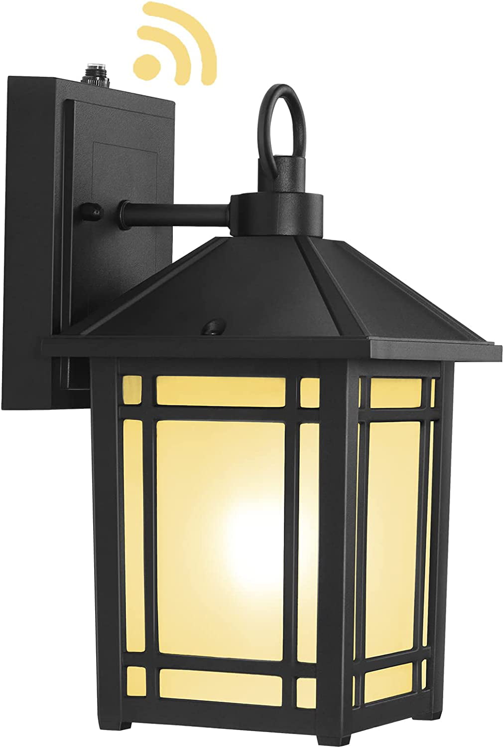 11"H Dusk to Dawn Outdoor Wall Mount Lantern, Wall Light Fixtures with Exterior Sensor