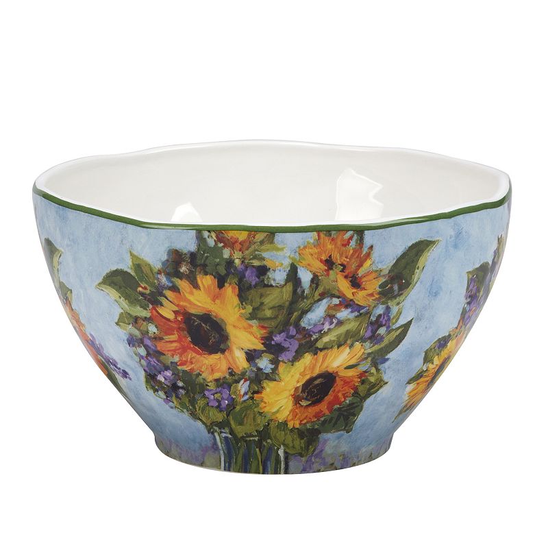 Certified International Sunflower Bouquet Deep Bowl